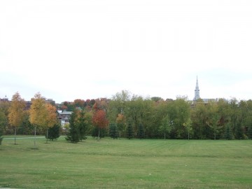Lawn in Sherbrooke in Québec, Canada.