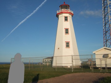 North Cape Lighthouse, which is located on the northern tip, in the west side of Prince Edward Island.